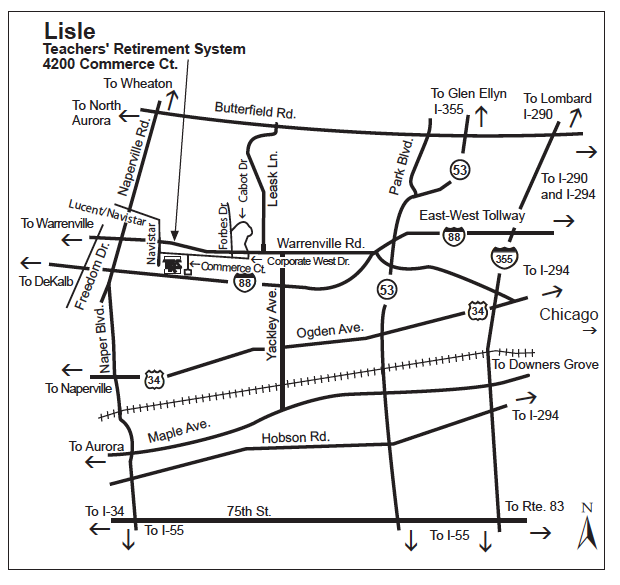Chapter Twenty Lisle Office Map Teachers' Retirement System of the